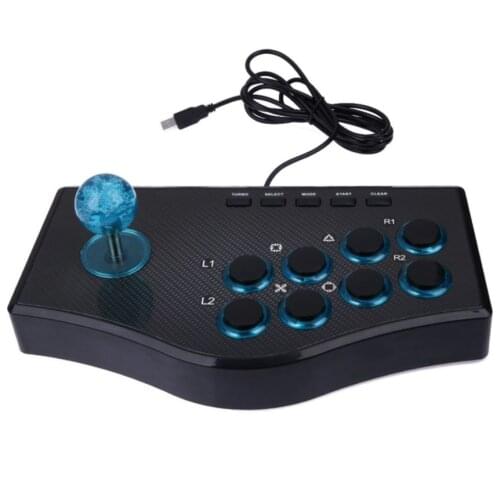 USB Fighting Stick Arcade Joystick Gamepad Rocker Controller with 4 Axes For PS3/PC For PS/Android communication Protocol