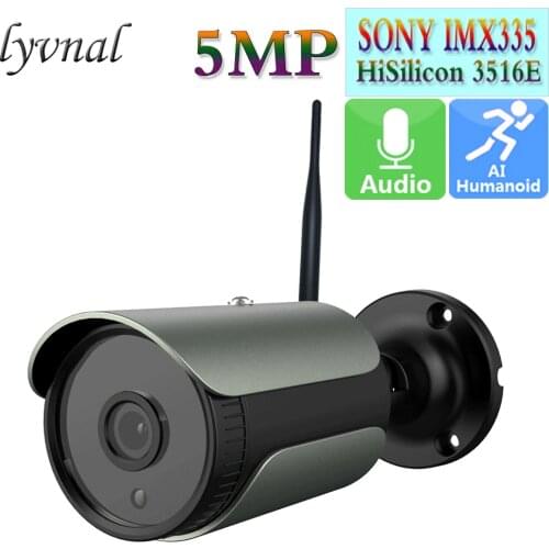 LYVNAL H.265 SONY335+3516E 5MP Wifi Camera Audio Security Surveillance CCTV 1080P 2MP P2P Onvif Outdoor Waterproof