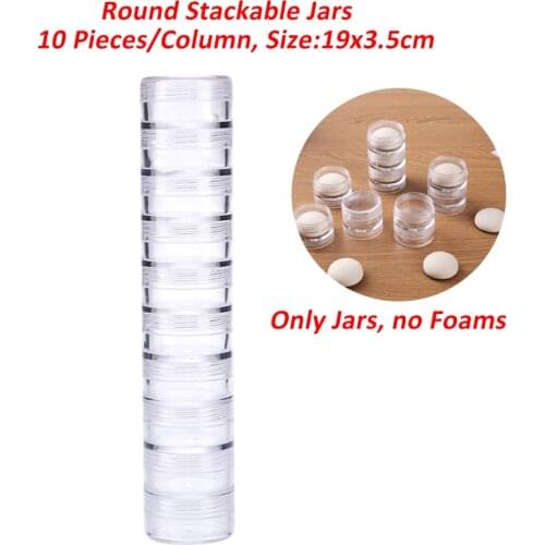 Round Stackble Jars Perfect For Mini Ink Blending Foams Storage Flowers Leaves Sunrise Metal Cutting Dies Card Making Toumai