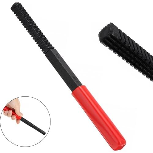 Mayitr 1pc Metric Damaged Thread Repair Restore Tool Alloy Steel Restoration File 0.75-3mm Pitch