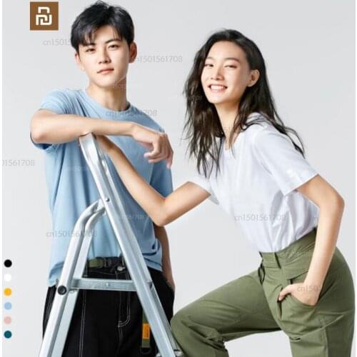 5-color xiaomi mijia daily element T-shirt summer solid color short-sleeved youpin mens casual short-sleeved