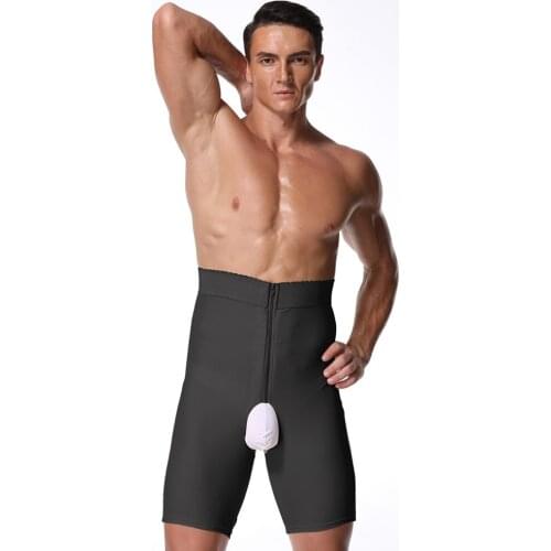 S-6XL Men High Waist Big Belly Control Panties Waist trainer Body shaper Tummy Corset fitness Underwear men Butt Lifter panties