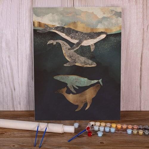 Modern Abstract Landscape Coloring By Numbers Painting Set Oil Paints 50*70 Painting On Canvas Loft Picture Crafts Art