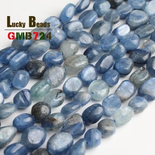 6mm-8mm Nature Irregular Blue Kyanite Stone Beads Loose Beads 15inch/strand DIY Bracelets