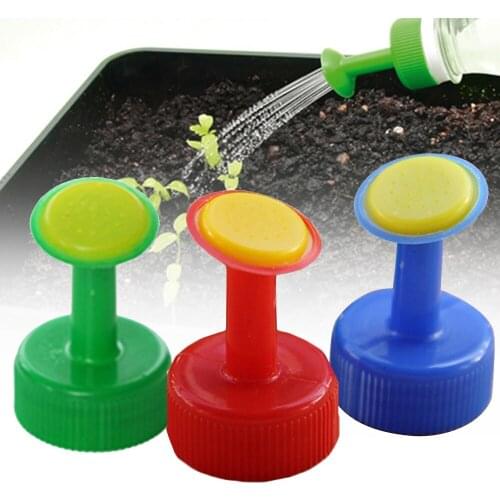 Portable Gardening Plant Watering Attachment Spray-head Soft Drink Bottle Water Can Top Waterers Seedling Irrigation Equipment