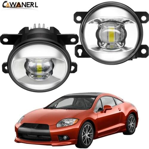 Fog Light Assembly For Mitsubishi Eclipse 2006-2012 Car Right + Left Side LED Lens Fog Lamp Daytime Running Light 30W 8000LM 12V