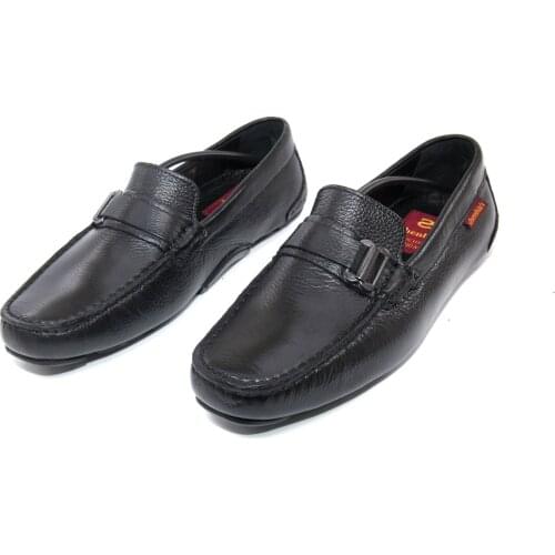 Handmade Buckle Loafers with Soft Black Calf Leather, Mens Casual Daily Flexible Shoes, Leather Shoes Spring 2021 Collection