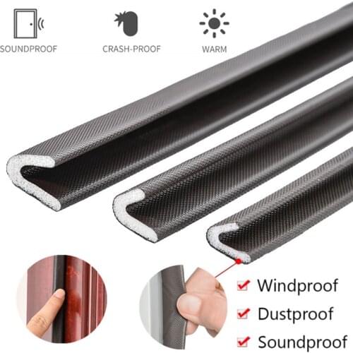 5M V Type Self Adhesive Door Window Sealing Strip Soundproof Acoustic Foam Seal Weather Stripping gap Filler Window Hardware