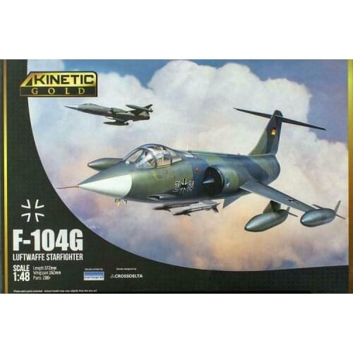 KINETIC K48083 1/48 Scale Model Kit F-104G Luftwaffe Fighter