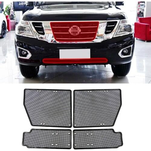 For Nissan Patrol VI Y62 2010-2019 Front Grills Insect Net Radiator Protective Condenser Protection Cover Anti Insect Sand Mesh