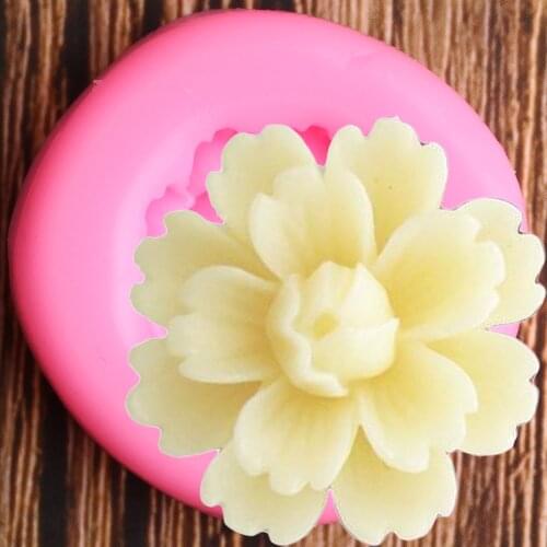 Flower Silicone Mold DIY Wedding Cake Decorating Tools Cupcake Topper Fondant Molds Candy Polymer Clay Chocolate Gumpaste Moulds