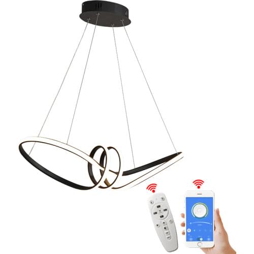 Modern Design Led Pendant Lights For Living Room Bedroom Restaurant Kitchen Black/White Hanging Lights New Chandelier Lighting
