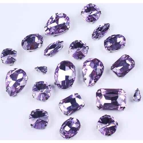 Crystals Rhinestone Strass Thermomix Rhinestones Crafts 20 PCS Different Shapes Rhinestones Mixed Style Applique Sewn Handiwork F