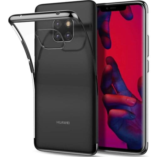 Plating Frame Ultra Slim Clear Soft Silicone Case Cover For Huawei Mate 20 Pro Mate 20 Honor 8X Honor 8X Max Phone Capa Coque