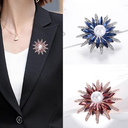 Universal Durable Geometric Rhinestone Wedding Brooch Alloy Brooch Jewelry Fine Workmanship for Party