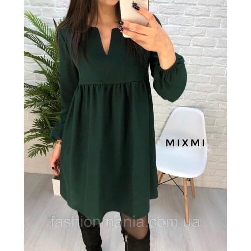 Women Casual High Waist Mini Dress Long sleeve Sexy V-Neck Solid Color Party Lantern Sleeve Dress 2020 Autumn New Fashion Dress