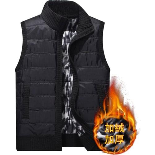 Vest homme vest for men Velvet vest vest men waistcoat men clothing Thickened Clothes Mens Comfort Zipper Winter Clothes 2021