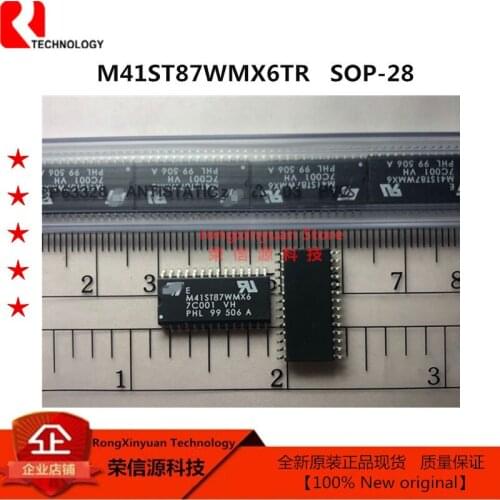 1 pcs/lot M41ST87WMX6TR M41ST87WMX6 SOX-28 M41ST87W Secure Serial RTC and NVRAM Supervisor with TamperDetection 100% Neworiginal