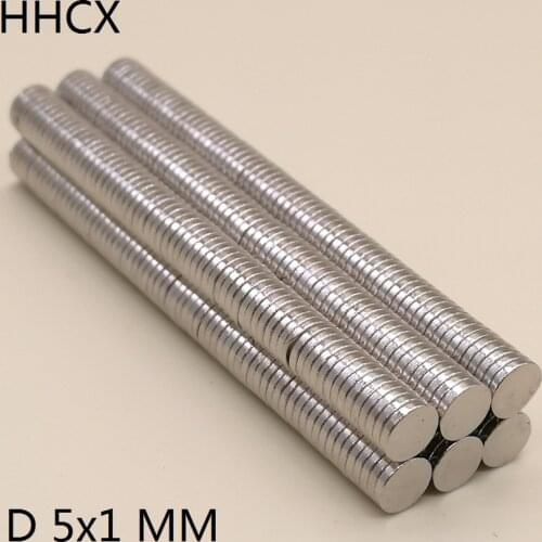 10 50 100 500PCS/LOT Magnet 5*1 Disc N35 NdFeB MAGNET 5x1 Neodymium Magnets 5 x 1 for speaker