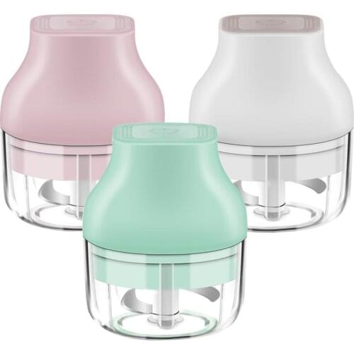 100Ml Mini Electric Garlic Crushing Machine Garlic Press Ginger Grinding Cracker Crusher Pounding Garlic Kitchen Food Crusher