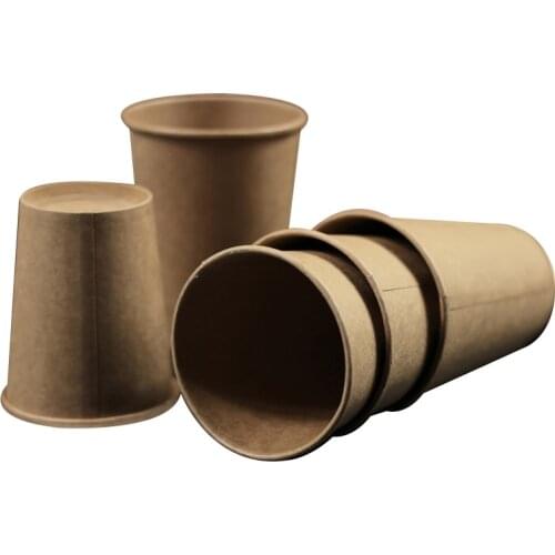 100pcs/pack Disposable Kraft Paper Cup Coffee Cups Thick Milk Paper Cup Drinking Supplies accept customize