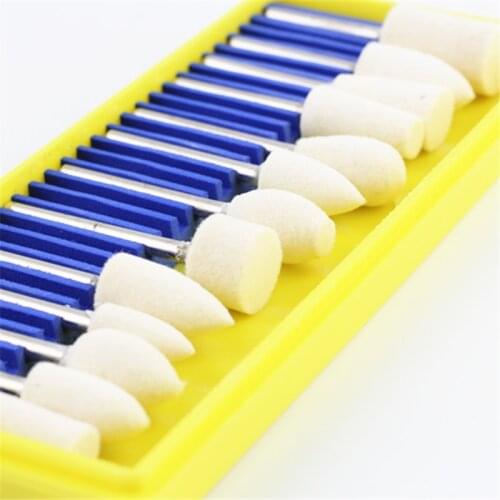 13pcs Top Quality Wool Fine Polishing Head Buffing Pad Wool Grinding Point For Mirror Polishing