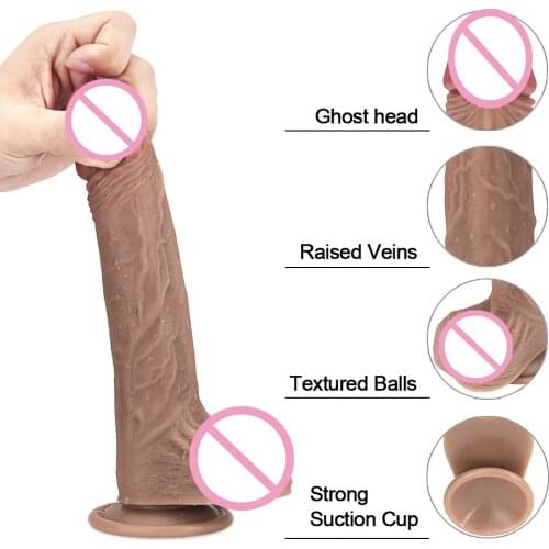 8.8 Inch Super Huge Strapon Dildo for Lesbian Woman Sex Toys G Spot Vaginal Penis Dildo Silicone with Suction Cup Cock Real Dick
