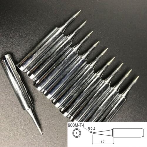 Free shipping 10/pcs 936 852d+ 909D Soldering iron tip 900M-T-I for Saike solder tip, Multiple Specification Choose