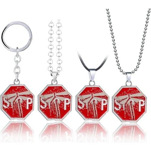 The Last of Us 2 Keychain Metal Pendant Keyring Game Jewelry Necklace Car Bag Key Chains llaveros For Cosplay Men Women Gift