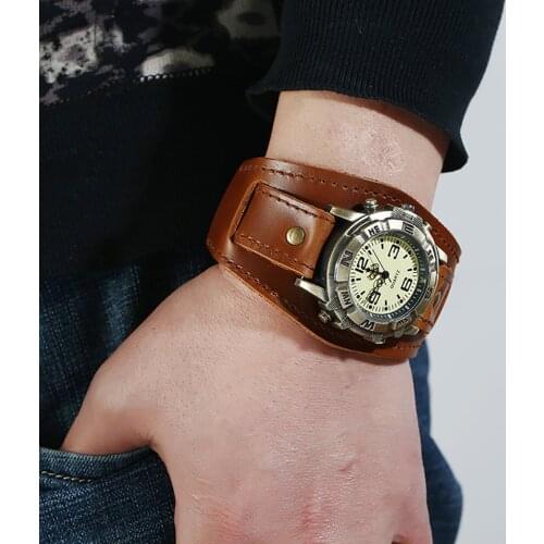 Men Punk Retro Simple Fashion Pin Buckle Strap Leather Watch Luxury Watches Quartz Wristwatch Fashion Ladies Wrist Watch&50