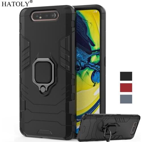 For Cover Samsung Galaxy A80 Case Shockproof Armor Cover For Galaxy A90 Finger Ring Stand Phone Bumper Case For Samsung A80 A805