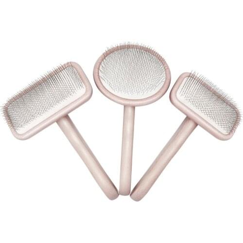 Dog Wood Comb Top Quality Balloon Beauty Comb For Cats Pet Stainless Steel Needle Comb pet grooming supplies