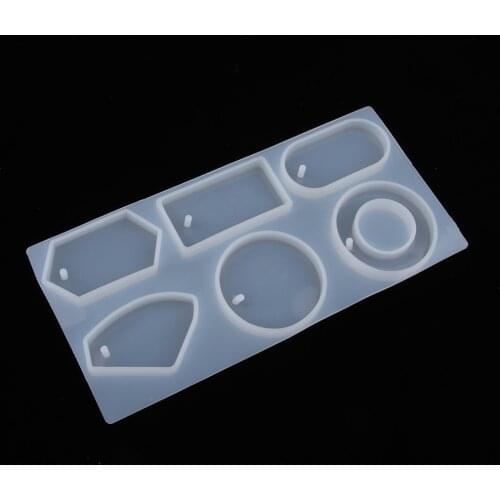 Geometric Cabochon Gemstone Jewelry with Hanging Hole for Polymer