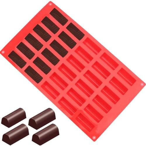 HOOMIN 30 Holes Ice Cube Mold Chocolate Desserts Cakes Mould Silicone Candy Bakeware DIY Baking Tools Cake Mold Kitchen Tools