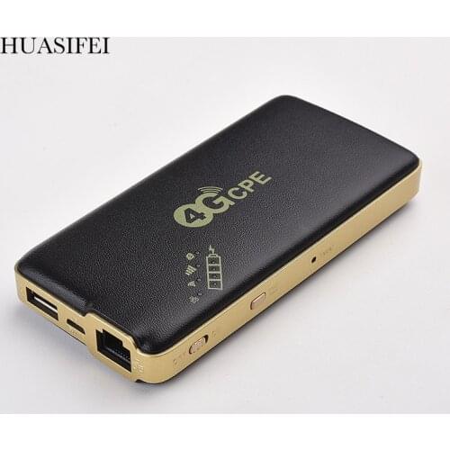 HUASIFEI Portable Hotspot 3G 4G Modem LTE Router WiFi With Sim Card Slot For10000Mah Battery Router With Sim Card 4g