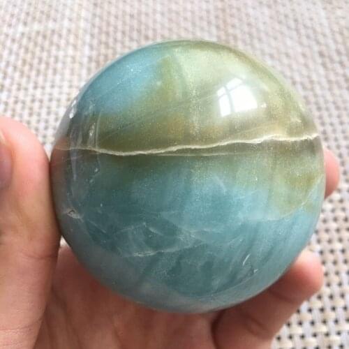 Caribbean calcite crystal ball natural stone quartz minerals healing gemstones home decoration