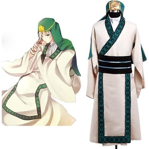 The Labyrinth of Magic Ja'far Cosplay Costume Custom Made Any Size Goth Lolita