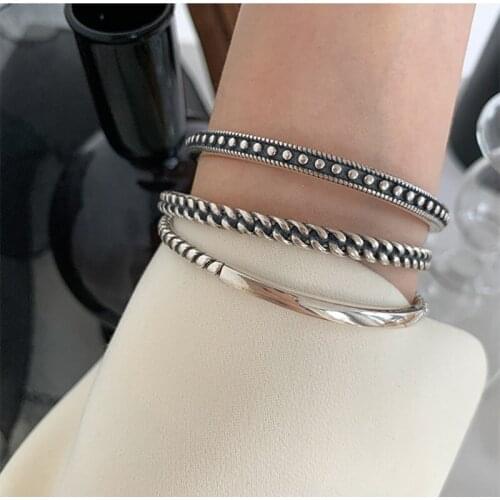 Miuoxion Wholesale Retro Jewelry Simple Personality twist open bracelet for Women feature namour Charm Gift All seasons