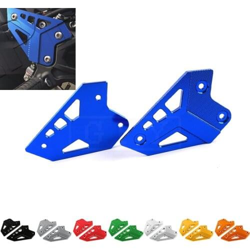 Motorcycle CNC Footrest Pedal Cover foot pegs Heel Plates Guard Protector For Kawasaki Z900 2017 2018 Z900 Accessories