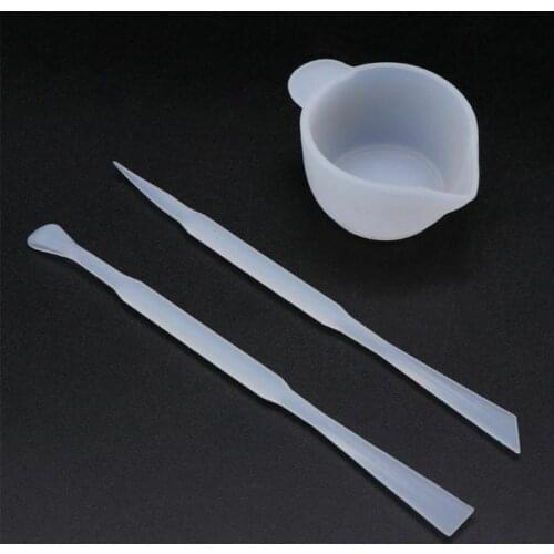 Durable Mix Cup Silicone Sticks Resin Mold Kit Craft Jewelry Making Tools Handmade Reusable Epoxy Easy Clean Crafts DIY