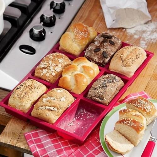 New Arrive! 9 Cup Muffin Brownie Cake Mold Silicone Nonstick Bakeware Family DIY Baking Tools Cake Mould