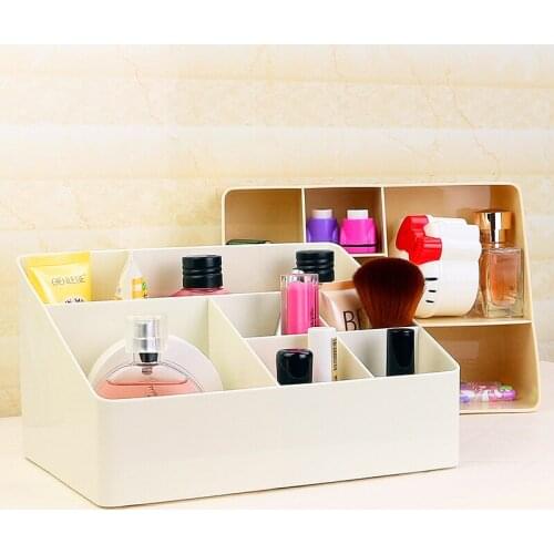 2021 New Desktop Organizer Storage Box Fresh Simple Natural Texture Portable Cosmetics Pink Desk Organizer Kawaii Storage
