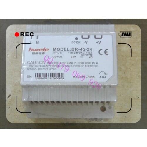 [ZOB] RONGLAN guide rail switching power supply 24V2A DR-45-24 45W --5pcs/lot