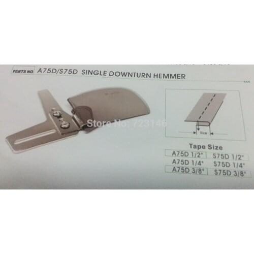 MADE IN JAPAN LOCKSTITCH DOUBLE FOLD BIAS BINDER HEMMER&HEMMER FEET FOOT SINGLE DOWNTURN HEMMER