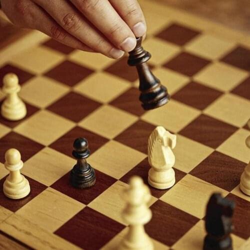 Kid Adult Portable Folding Chess 3 in 1 Foldable Wooden Portable Checkers Backgammon Chess Pieces Educational Toy