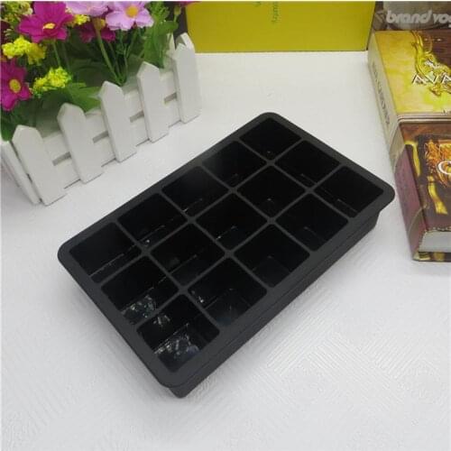 Silicone Ice Cube Trays Molds Maker Easy-Release Form For Ice Candy Cake Pudding Chocolate Molds Square Shape Ice Cube