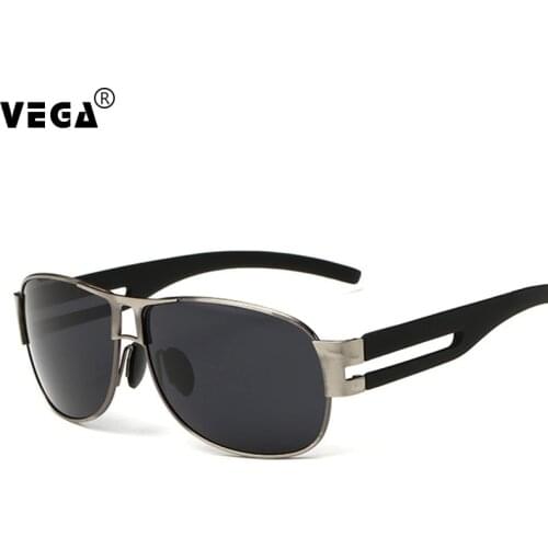 VEGA Square Sunglasses Polarized Men Women Metal Outdoor Glasses UV400 Protection for Driving Fishing Hiking Golf 8459
