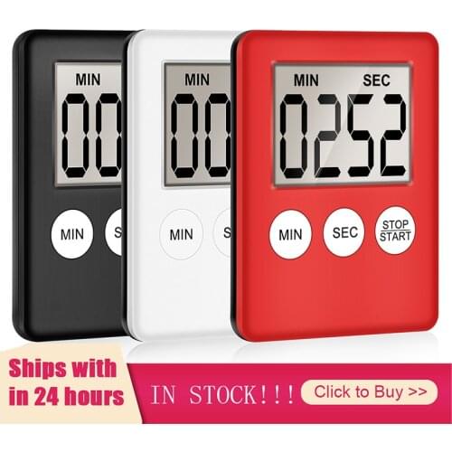 Kitchen Timer Electronic LCD Digital Screen Cooking Count Up Countdown Clock Magnet Alarm Sleep Stopwatch Clocks Kitchen Gadget