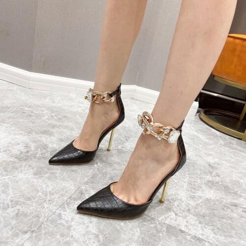 New Pointed Toe High Heels Womens Pumps Shoes Sexy Sandals 4 Colors Size 35-42