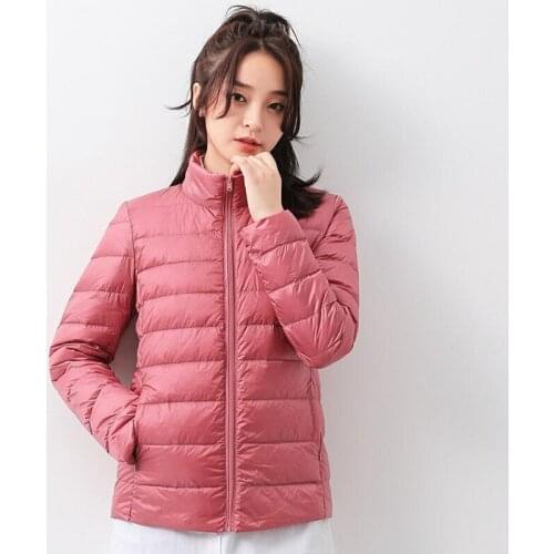 Women Winter Down Jacket 2020 New Ultra Light 90% White Duck Down Jacket Warm Hooded Coat Portable Female Windproof Parka
